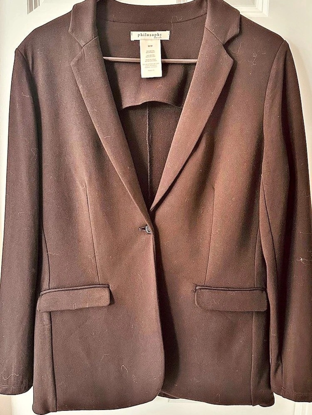 Women's Philosophy Black Blazer Size Medium